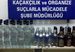 Antalya da sahte içki operasyonu